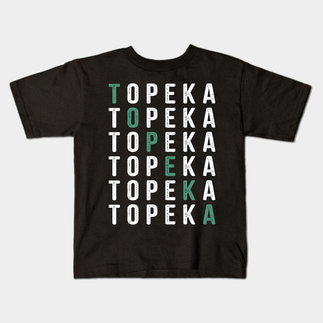 Retro Topeka Kansas Topeka Kansas Kids TShirt TeePublic
